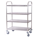 Carro de servicio de acero inox 4 estantes
