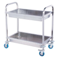 Carro de recogida de acero inox 2 estantes