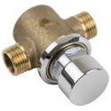 Pulsador cromado M-M de 1/2" (No temporizado)
