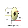 Etiqueta autoadhesiva térmica 55X65,88mm (rollo 800 und)