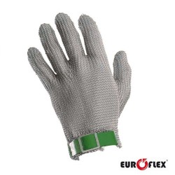 Guante de protección malla inox verde XS Euroflex